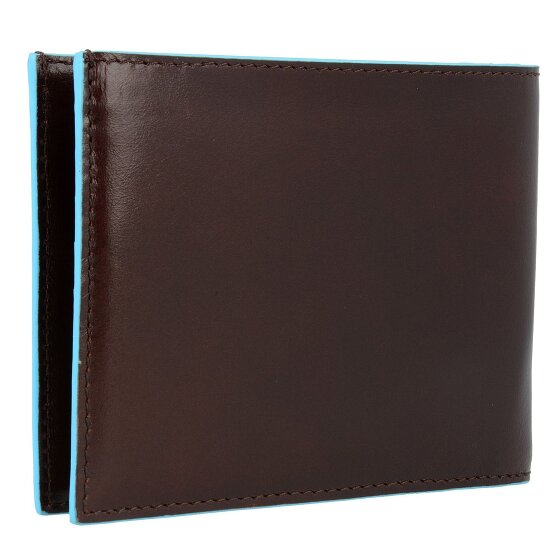Piquadro Blauw Vierkant Creditcardetui Leer 12,5 cm
