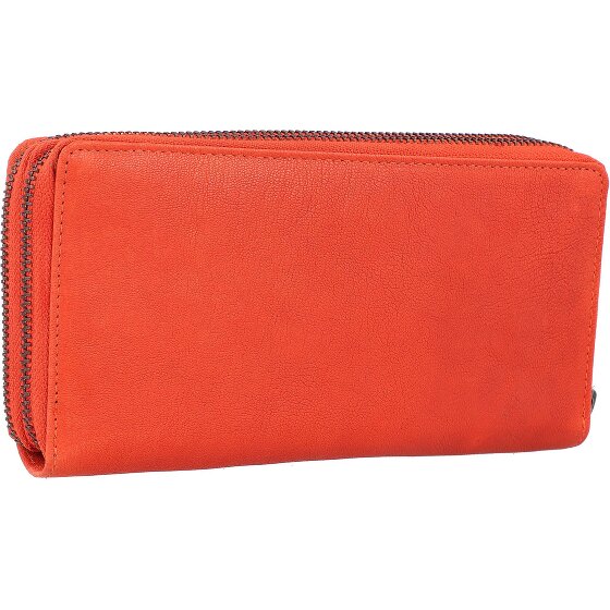 Mika Leren portemonnee 19,5 cm