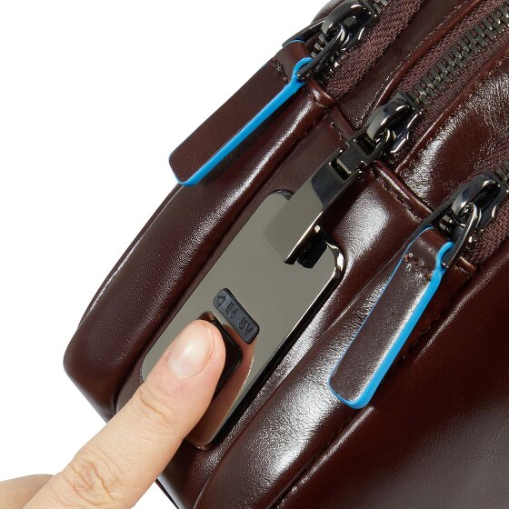 Piquadro Blue Square Schoudertas Leer 23 cm