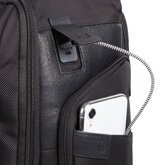 Piquadro Brief 2-Wiel Rugzak Trolley 53 cm Laptopcompartiment