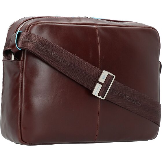 Piquadro Blauwe vierkante aktetas 22 cm