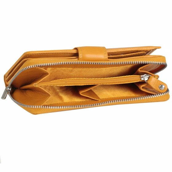 Greenburry Sponsachtig portefeuille leer 9,5 cm