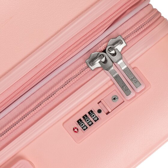 Heys Pastel 4 wielen Trolley M 66 cm met uitbreidingsplooi
