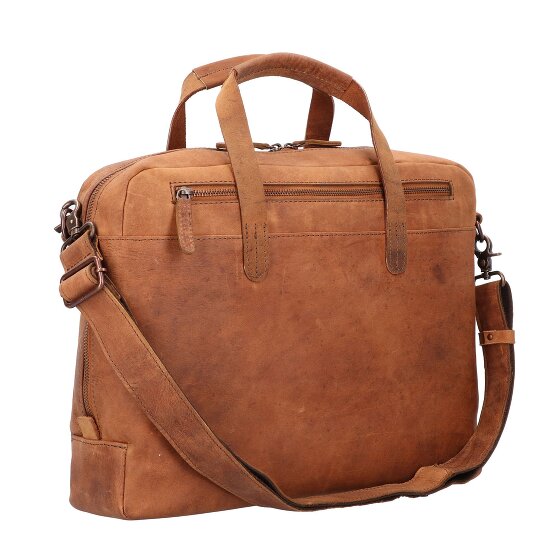 Harold's Antic aktetas Leer 39 cm Laptopvak
