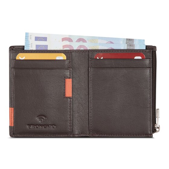 Roncato Monaco Portemonnee RFID-bescherming Leer 8 cm