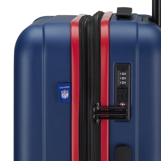 Travelite travelite x NFL 4 wielen Trolley M 67 cm met uitbreidingsplooi