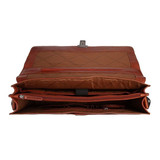 The Chesterfield Brand Salvatore Aktetas Messenger Leer 42 cm Laptop compartiment