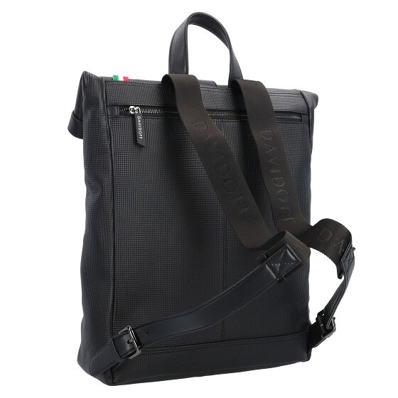 Davidoff Paris Dagrugzak Leer 38 cm Laptop compartiment