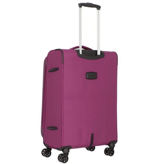 d&n Travel Line 9204 4 wielen Trolley M 66 cm met uitbreidingsplooi