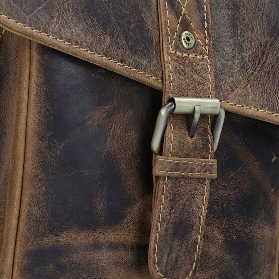 Greenburry Vintage Boodschapper Leer 40 cm Laptop compartiment