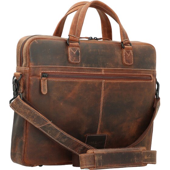 Jack Kinsky Baltimore 8 Lederen aktetas 40 cm Laptopcompartiment