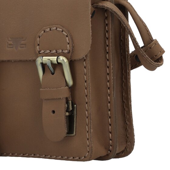 Mika kleine schoudertas leer 15 cm