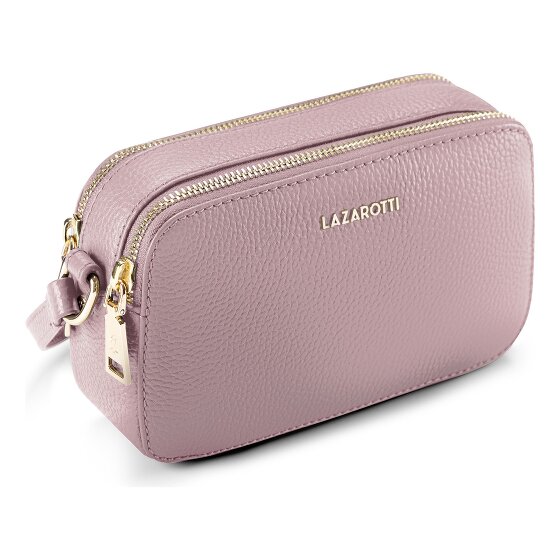 Lazarotti Bologna Leren Schoudertas Camera-Tas Leer Dubbele Ritssluiting 18 cm