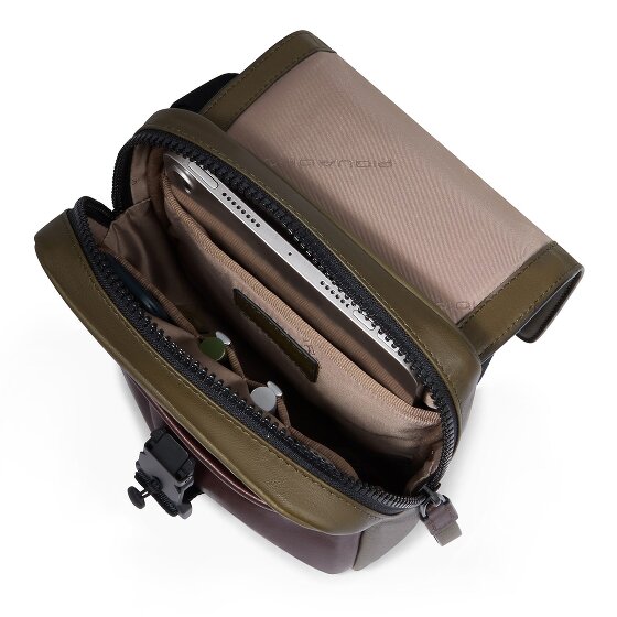 Piquadro Harper Mini tas Schoudertas Leer 17 cm