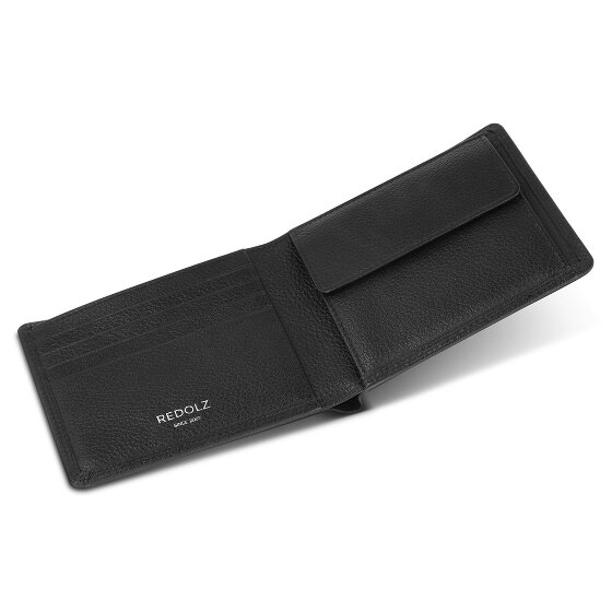 Redolz Leather Essentials QF portemonnee RFID-leer 11,5 cm