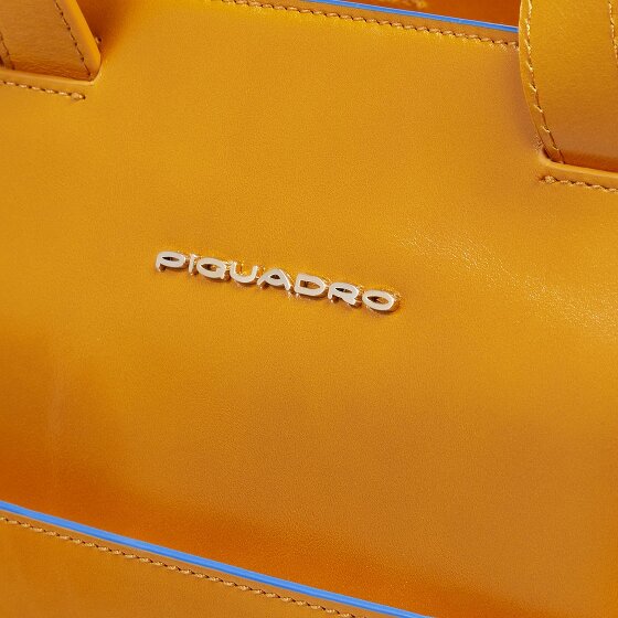 Piquadro Blue Square Shopper Tas Leder 40 cm
