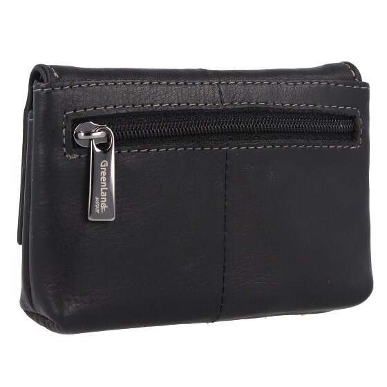 Greenland Nature Zwart Nappa Sleuteletui RFID Leer 11,5 cm
