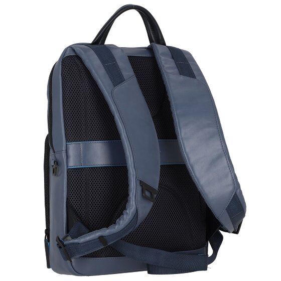 Piquadro Blauwe Revamp Rugzak RFID Leer 42 cm Laptopcompartiment