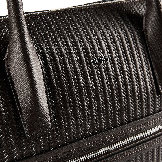 Boss Daxter Koffer Leer 39 cm Laptop compartiment