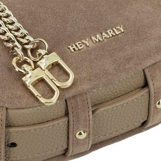 Hey Marly Lifetime Sister Suede Schoudertas Leder 25 cm