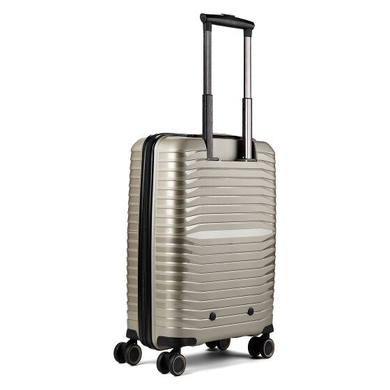 Stratic Bright + 4 wielen Cabinewagen 55 cm Laptopvak