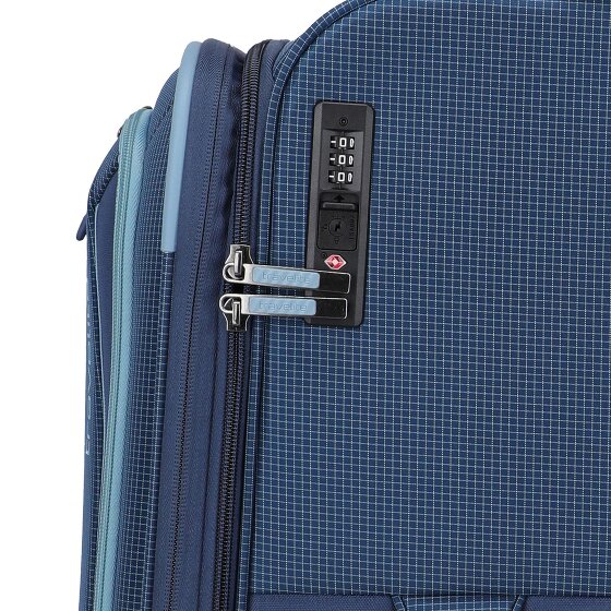 Travelite Corsiica 4 wielen Trolley L 77 cm met uitbreidingsplooi