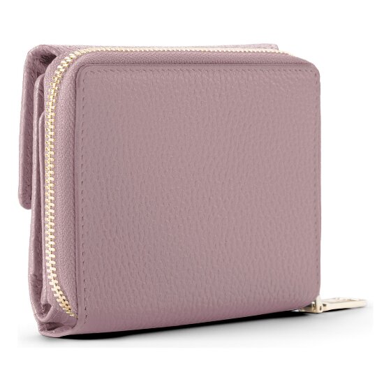 Lazarotti Bologna leer portemonnee met rits rondom, 12 cm
