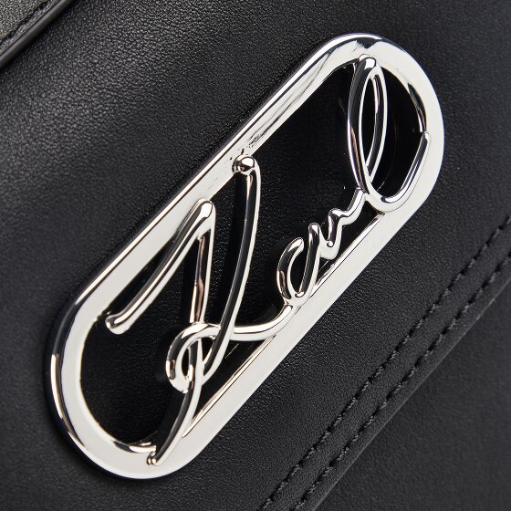 Karl Lagerfeld Signature Crossbody tas Leder 25 cm