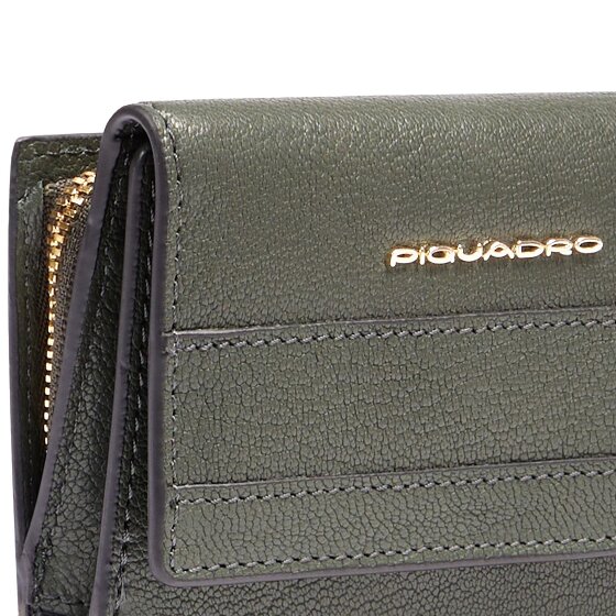 Piquadro Patricia Portemonnee RFID-bescherming Leer 9 cm