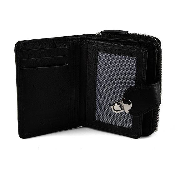 Greenburry Sponsachtig portefeuille leer 9 cm