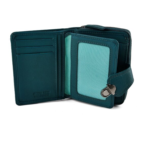 Greenburry Sponsachtig portefeuille leer 9 cm