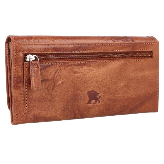 mano Donna Aurona Portemonnee RFID Leer 19 cm