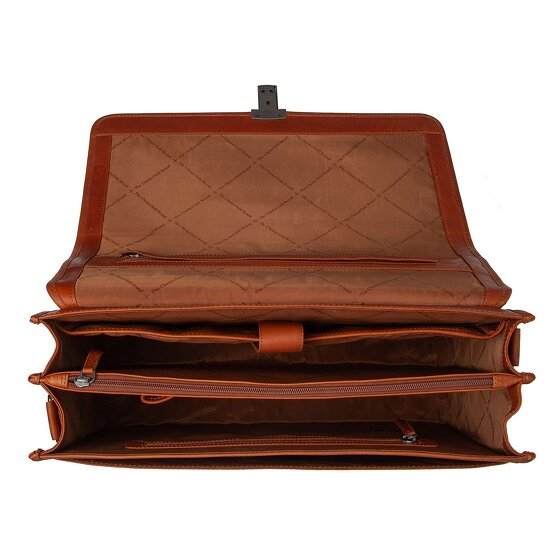 The Chesterfield Brand Glenwood Aktetas Messenger Leer 42 cm Laptop compartiment