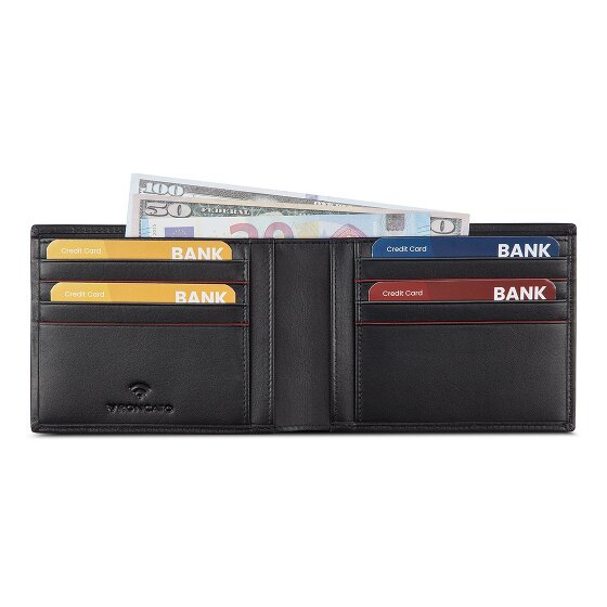 Roncato Detroit Portemonnee RFID-bescherming Leer 12.5 cm