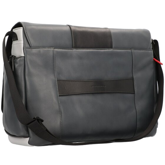 Piquadro Urban Messenger Leer 36 cm Laptopcompartiment