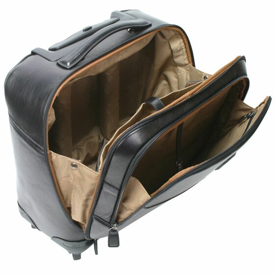 Bric's Life Pelle 4-Wiel Leren Business Trolley 43 cm Laptopcompartiment