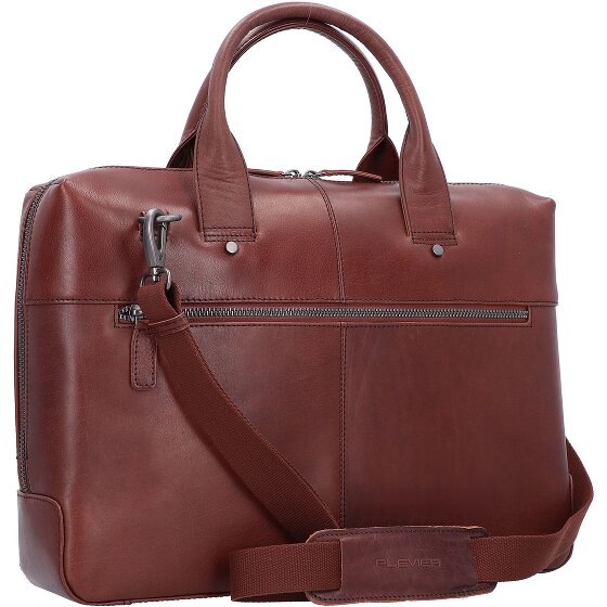 Plevier Rock Basalt Koffer Leer 41 cm Laptop compartiment