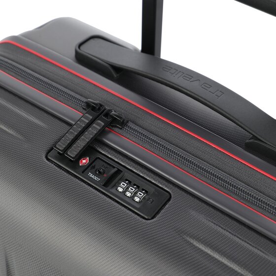Travelite Dynamiic 4 wielen Kofferset 3-delig met uitbreidingsplooi