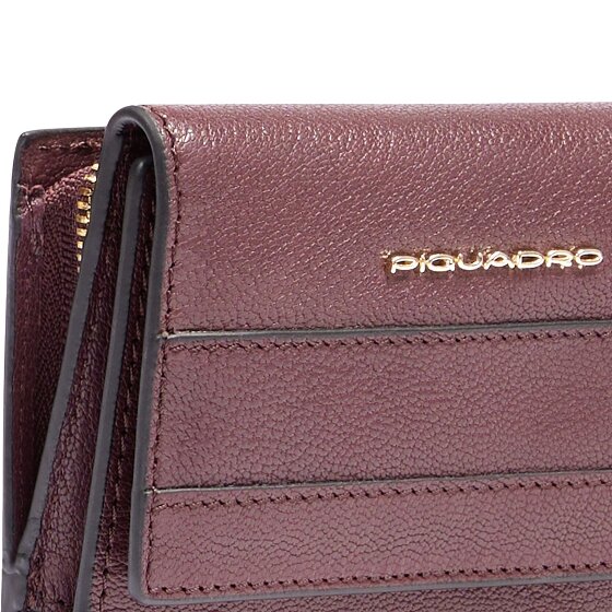 Piquadro Patricia Portemonnee RFID-bescherming Leer 9 cm