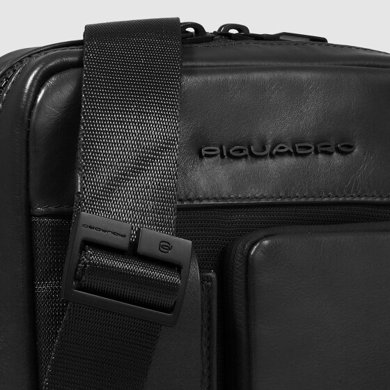 Piquadro Liko Mini tas Schoudertas RFID-bescherming Leer 17 cm