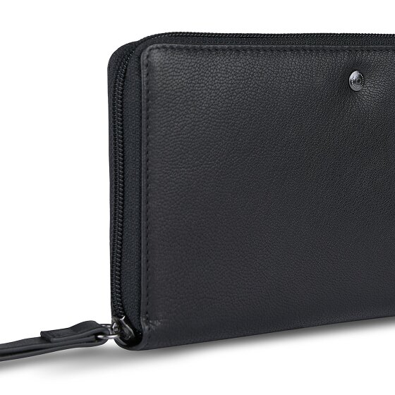 bugatti Black Magic Portemonnee RFID-bescherming Leer 19 cm bugatti Black Magic Portemonnee RFID-bescherming Leer 19 cm