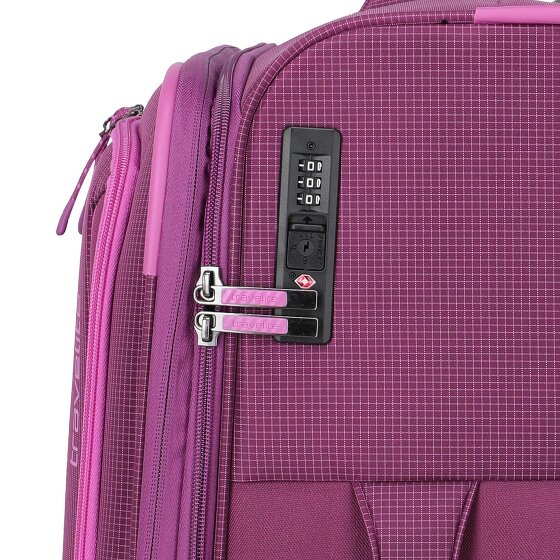 Travelite Corsiica 4 wielen Trolley M 67 cm met uitbreidingsplooi