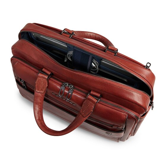 Piquadro Solm Koffer Leer 42 cm Laptop compartiment