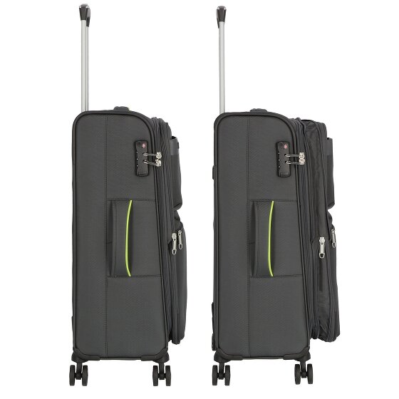 d&n Travel Line 6704 4 wielen Kofferset 3-delig