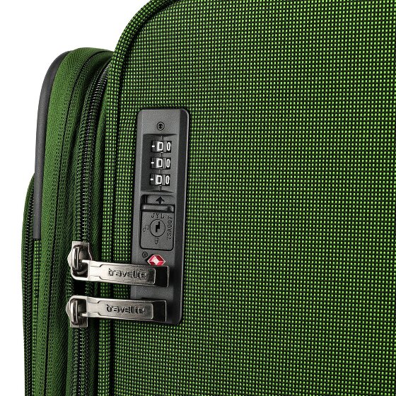 Travelite Cubis 4 wielen Kofferset 5-delig met uitbreidingsplooi