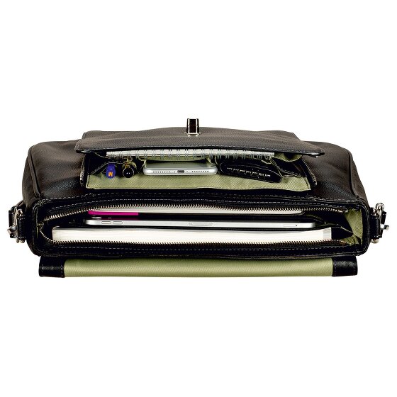 Leonhard Heyden Nizza Koffer Leer 39 cm Laptop compartiment
