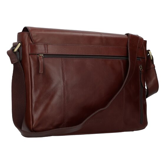 Leonhard Heyden Cambridge Messenger Leder 38 cm Laptopcompartiment