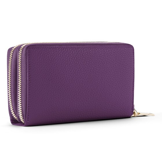 Lazarotti Bologna Leer XL Dubbele Zip-Around Portemonnee RFID Leer 20 cm