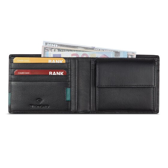 Roncato Monaco Portemonnee RFID-bescherming Leer 9 cm