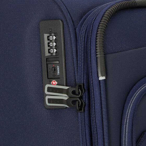 d&n Travel Line 9504 4 wielen Kofferset 3-delig met uitbreidingsplooi